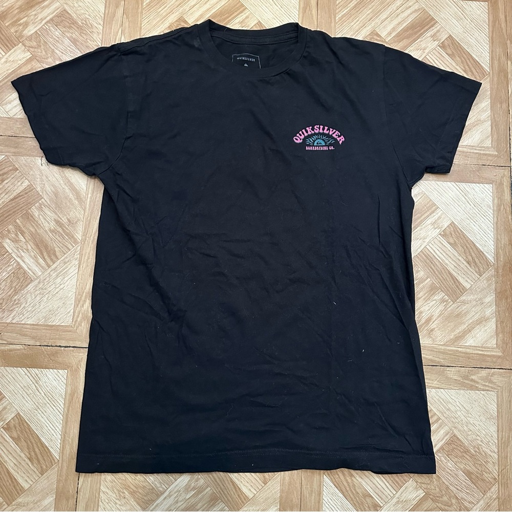 ⭐️3 For $15⭐️ Quiksilver Boarding Co Jersey Shore Black Graphic T-Shirt